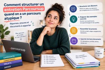 Comment structurer un entretien parcoursup quand on a un parcours atypique : réponses, preuves et documents à apporter