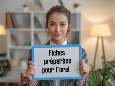 Réussir une épreuve d'anglais orale: fiches prêtes à l'emploi et phrases de transition pour impressionner le jury