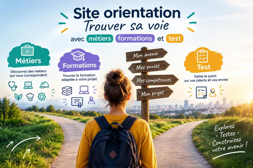 Site orientation : trouver sa voie avec métiers, formations et test
